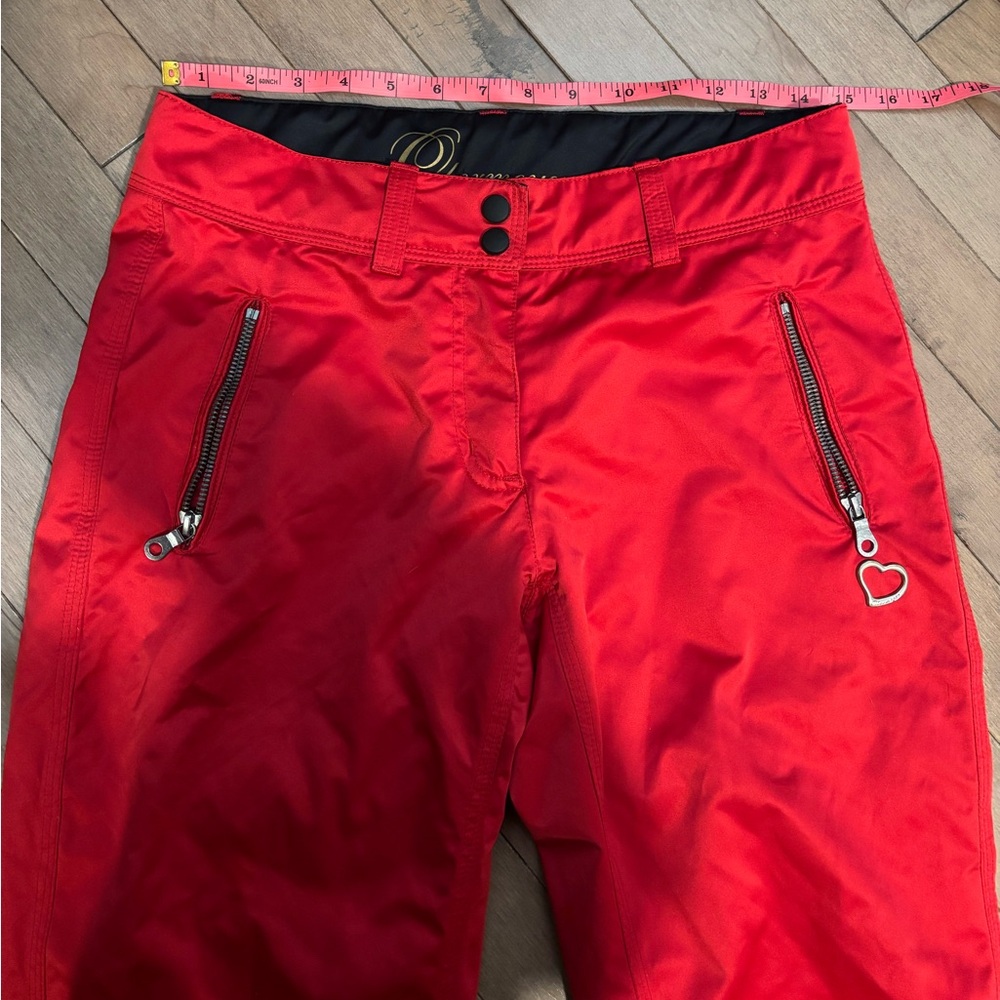 Obermeyer “Lennox” Ski Pants size 2 bright cherry red - Picture 3 of 11